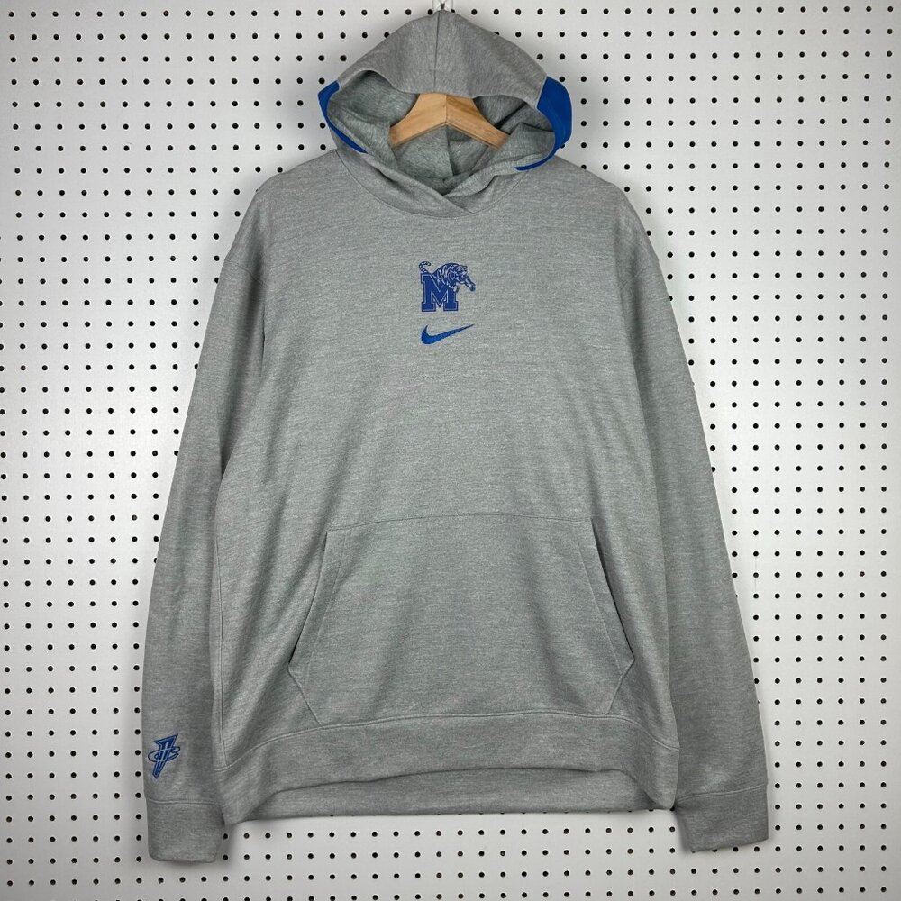 1 Cent Penny Hardaway Nike Memphis Tigers Hoodie Large Tall‎ LT Team Issued Gray